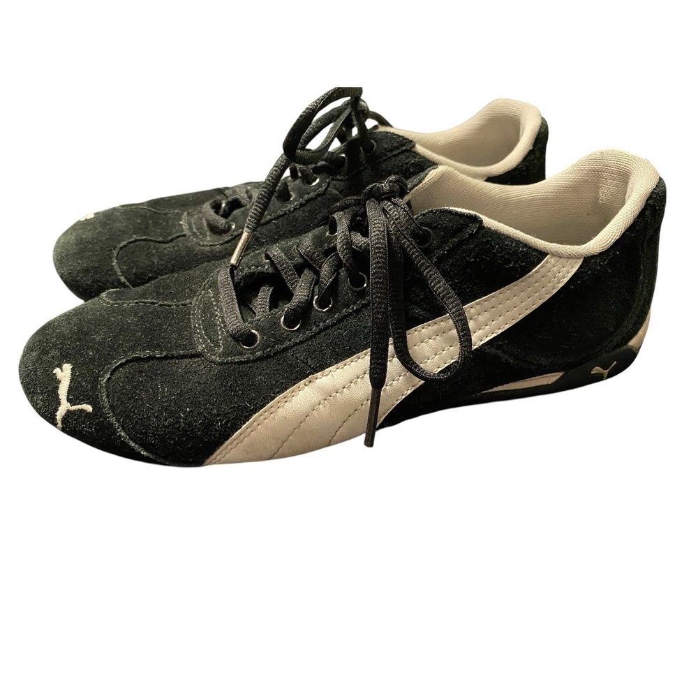 PUMA Speedcat OG Suede Black White Sneakers Womens Size 8.5 Low Top Driving Y2K